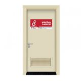 Tezwood 4001 Menfezli Krem Rengi Makine Odası Kapısı