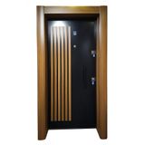 Tezwood Ahşap Kapı Sanayi 3458 Ahşap Kabartmalı Daire Çelik Kapısı,Kale Kilit Sistemi