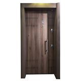 Tezwood Çelik Kapı Tanganika - Ahşap Daire Giriş Kapısı, Düz Model Çelik Kapı Çok Renkli