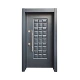 Tezwood Sac Daire Kapısı Sac Çelik Kapı Tırnaklı Sistem Çelik Kapı Sağ Açılım Antrasit