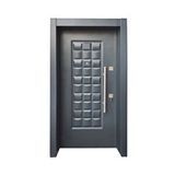 Tezwood Sac Daire Kapısı Sac Çelik Kapı Tırnaklı Sistem Çelik Kapı Sol Açılım Antrasit