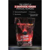 TEZYAK Hızlı Tutuşan Dumansız Kokusuz Mangal Kömürü 2 kg x 10 Adet