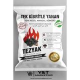 Tezyak Yeni Nesil Mangal Kömürü 2 kg Tek Kibritle Yanan Duman Yapmayan Çevre Dostu Ürün
