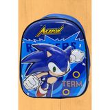Tezzgelsin Anaokulu Çocuk Sırt Çantası Kirpi Sonic Karakter 3-6 Yaş 5d Kabartmalı Sırt ve Okul Çantası - Renkli