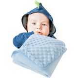 Tezzgelsin Bebek Dört Mevsim Nohut Battaniye 90X90 cm - Mavi - 0 - 2 Yaş