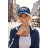 Tezzgelsin Kadın California Nakışlı Vintage Denim Şapka Eskitme Kot Baseball Kep Şapka - Standart - Lacivert