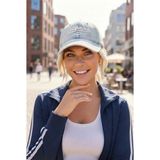 Tezzgelsin Kadın California Nakışlı Vintage Denim Şapka Eskitme Kot Baseball Kep Şapka - Standart - Mavi