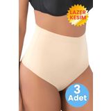 Tezzgelsin Kadın Lazer Kesim İnceltici Ve Toparlayıcı String Korse 3'Lü Set