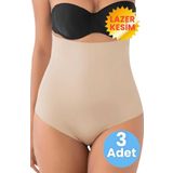 Tezzgelsin Kadın Lazer Kesim İnceltici Ve Toparlayıcı Yüksel Bel String Korse 3'Lü Set