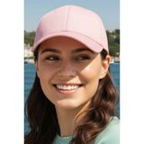 Tezzgelsin Kadın Pamuklu Cırtlı Ayarlanabilir Kep Şapka - Standart - Pembe