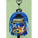 Tezzgelsin Kirpi Sonic 3d Baskılı Çekçekli Anaokulu Kreş 2-6 Yaş Sırt Çantası Ve Okul Çantası Çok Renkli