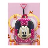 Tezzgelsin Kız Çocuk Anaokulu Çantası Mickey Mouse Figürlü 5d Baskılı Mini Fare Çekçekli Tekerli Sırt Çantası