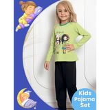 Tezzgelsin Kız Çocuk Pamuklu Uzun Kollu Desenli Pijama Takımı - 12 - 13 Yaş - Renkli