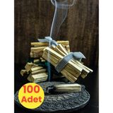 Tezzgelsin Palo Santo Organik Ağaç Tütsü Madera Sagrada Peru - Ahşap Rengi - 100 Adet