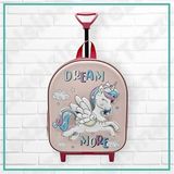 Tezzgelsin Pony At Anaokulu Kreş Çekçekli 5d Kabartmalı Unicorn Dream More 2-6 Yaş Okul Çantası Sırt Çantası - Renkli