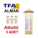 TFA '3 Adet' Tfa 10.3015.03 Plastik Maksimum-Minimum Termometre