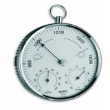TFA Dostmann Analog hava istasyonu, metal halkalı, barometre, termometre, higrometre