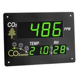 Tfa Dostmann Co2 Monitörü AIRCO2NTROL Observer, 31.5002, Xl Ekran, Açık Planlı Ofisler/okullar/resepsiyonlar Için Ideal, Gülen Yüzler, Sıcaklık ve Nem Içeren Trafik Işığı Ekranıyla, Siyah