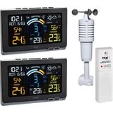 TFA Dostmann Kablosuz Meteoroloji Istasyonu Spring Breeze Plus Tfa 35.1140.01.PLUS Ekonomi Seti, 2 Renkli Ekran ve Ek Vericiyle