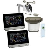 Tfa Dostmann Meteoroloji İstasyonu Wlan View Pro 35.8003.Plus, 2 Renkli Ekranlı, Dış Mekan Sensörü Rüzgar/Sıcaklık/Nem, Yağmur Ölçerli, Hava Basıncı,Hava Tahmini Dahil, Dijital, Siyah