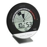 TFA TFA30.5032 Radar Dijital Kayıtlı Termometre Nem Ölçer, Siyah