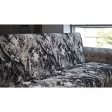 Tfn Home Pamuklu Hayvan Dostu Leke Tutmaz Koltuk Şalı Mürekkep Desen 170 x 210 cm - Siyah - Beyaz