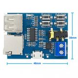 Tfu Mp3 Wav Ses Muzik Calma Karti 3W Amfi Micro Sd Usb Flash Okuyucu 3.5Mm Ses Soketi Buton Kontrol Micro Usb