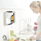 TFY Tablet duvar askısı, tabletler ve akıllı telefonlar için mutfak duvar askısı, mutfak, banyo, yatak odası, okuma odası ve daha fazlası için uygundur (siyah)