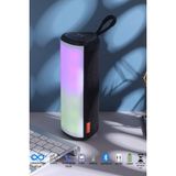 Tg Bluetooth Hoparlör Kablosuz Hoparlör Ses Bombası Extre Bass Yüksek Ses Ritim LED Işık Aux USB - Siyah