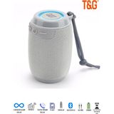 Tg Bluetooth Hoparlör Kablosuz Hoparlör Ses Bombası Extre Bass Yüksek Ses Ritim LED Işık - Gri