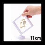 Tg Tek-İş Global 11X11 cm Standlı 3D Takı Koleksiyon Saklama Kutusu – Şeffaf Film Çerçevesi | Ziynet, Hatıra, Madalya Sergileme