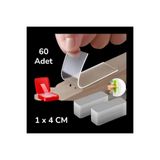 tg tek-iş global 60’lı Güçlü Şeffaf Çift Taraflı Monte Bant Seti – Çok Amaçlı Yapıştırıcı Çözüm 1 x 4 CM