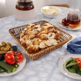 TG Tek-İş Global Çok Amaçlı Kare Sepet – Ekmeklik, Meyve Sepeti, Organizer, Modern Tasarım, Mutfak ve Sofra Kullanımı