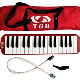 Tgb 32 Tuşlu Bez Çantalı Kırmızı Melodika