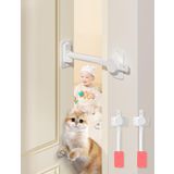 TGIOW Kedi Kapı Tutucu Mandal, Köpeği Çöp Kutularından ve Yiyeceklerden Uzak Tutmak için 2 Adet Ayarlanabilir Kedi Kapı Tıkacı, Çocuk Korumalı Kapı Kilidi ve Tutam Koruması, Evcil Hayvan ve Bebek için
