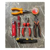 Tgt Fit Pense Seti Pense Izeltaş Kablo Sıyırıcı Çakı Kontrol Kalem 7li Set - 7 Lİ SET - Kırmızı - Gri