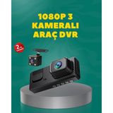 Tgzm Full Hd 1080P Araç Kamerası | Gece Görüşlü Döngü Kayıt ve Geri Görüş - TG0012-2RGGC1 - Renkli