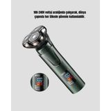 Tgzm Kablosuz Profesyonel Erkek Bakım Seti – 3 Başlıklı 3D Akıllı Kesim Taşınab - TG0012-2RNW4 - Yeşil