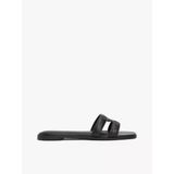 Th Logo Strap Mule Kadın Siyah Sandalet - Fw0fw08671