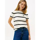 Th Scrıpt Reg C-Nk Ss Tee Kadın Bej T-Shirt - Ww0ww47809