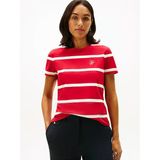 Th Scrıpt Reg C-Nk Ss Tee Kadın Kırmızı T-Shirt - Ww0ww47809