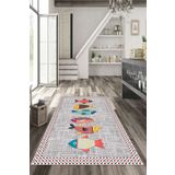 Thalia Home Dijital Baskı Kaymaz Taban Yıkanabilir Mutfak Halısı Yolluk