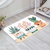 Thalia Home Kaymaz Taban Yıkanabilir Dekoratif İç Mekan Paspas 45 x 70 cm. - Beyaz