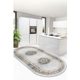 Thalia Home Kaymaz Tabanlı Yıkanabilir Baskılı Mutfk halısı Halı Yolluk