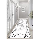 Thalia Home Kaymaz Tabanlı Yıkanabilir Dijital Baskılı Yolluk Mutfak Halısı Koridor Halısı