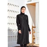 Thandıe Battal Uzun Kollu Tesettür Mayo 1302-P - Koyu Lacivert - 4XL