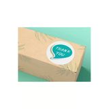 Thank You Etiket Konuşma Balonu Azul Bla Azurro Blau Mat Sticker 4 Cm - 40 Adet