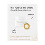 Thank You Farmer Rice Pure Gel and Cream / Pirinç Özlü Nemlendirici Canlandırıcı Bariyer Onarıcı Yüz Bakım Kremi 80ml