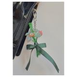 That Handmade Girl Garden Walk Mini Buket Anahtarlık Boncuk El Yapımı Çiçek Çanta Aksesuarı Hediyelik
