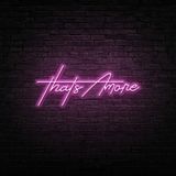 That's Amore Neon LED Duvar Yazısı Dekoratif Duvar Aydinlatmasi Gece Lambası